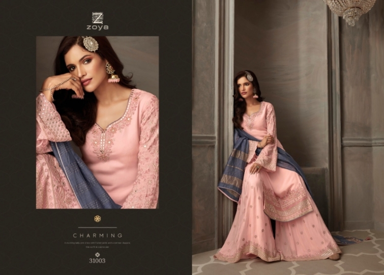 ZOYA PETALS PAKISTANI COLLECTION GEORGETTE SUITS WITH CHIFFON DUPATTA WHOLESALE DEALER BETS RATE BY GOSIYA EXPORTS SURAT (7)