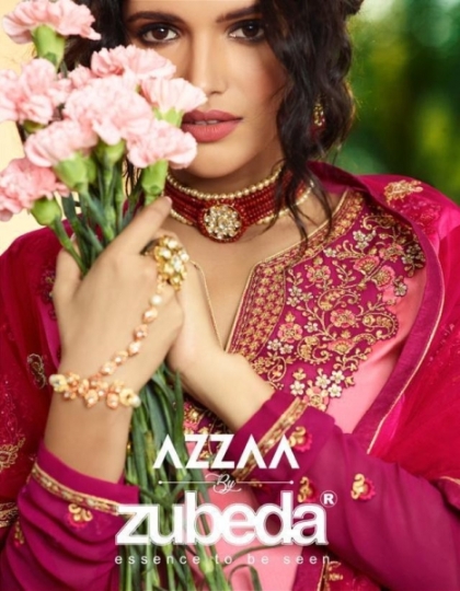 ZUBEDA AZZAA SATIN GEORGETTE FABRIC WITH HEAVY EMBROIDERY WORK SALWAR SUIT WHOLESALE DEALER BY GOSIYA EXPORTS SURAT (5)