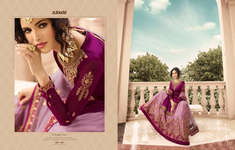ZUBEDA AZZAA SATIN GEORGETTE FABRIC WITH HEAVY EMBROIDERY WORK SALWAR SUIT WHOLESALE DEALER BY GOSIYA EXPORTS SURAT (6)
