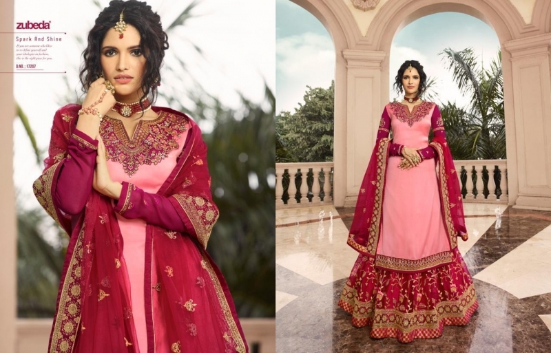 ZUBEDA AZZAA SATIN GEORGETTE FABRIC WITH HEAVY EMBROIDERY WORK SALWAR SUIT WHOLESALE DEALER BY GOSIYA EXPORTS SURAT (7)
