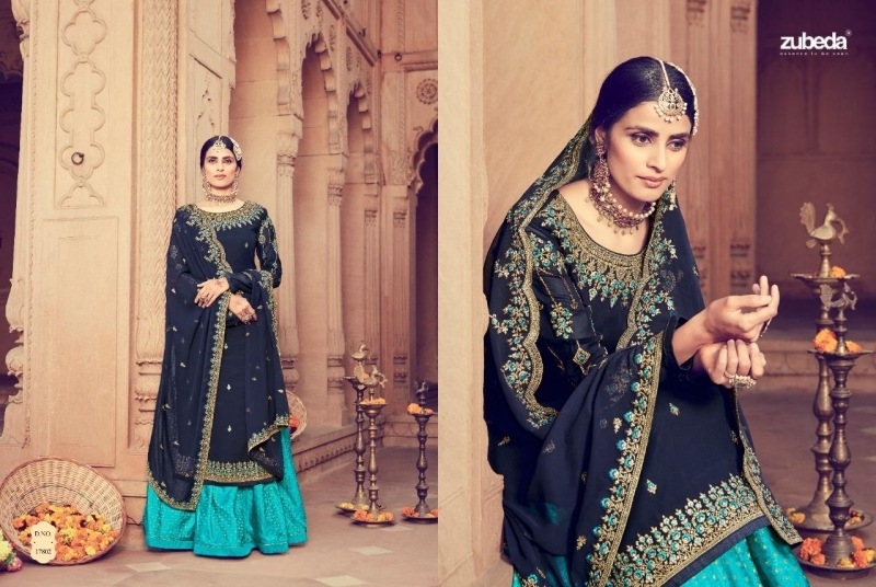 ZUBEDA ERINA JACQORD LENGHA WEDDING COLLECTION WHOLESALE DEALER ONLINE BEST RATE BY GOSIYA EXPORTS SURAT (2)