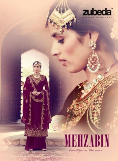 ZUBEDA MEHZABIN DESIGNER HEAVY DRESS MATERIAL WHOLESALE DEALER BEST RATE BY GOSIYA EXPORTS SURAT (15)