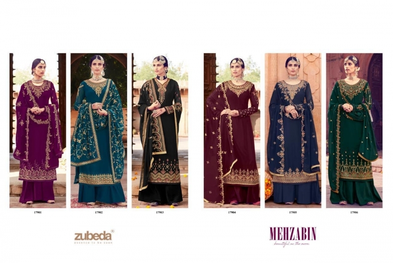 ZUBEDA MEHZABIN DESIGNER HEAVY DRESS MATERIAL WHOLESALE DEALER BEST RATE BY GOSIYA EXPORTS SURAT (16)