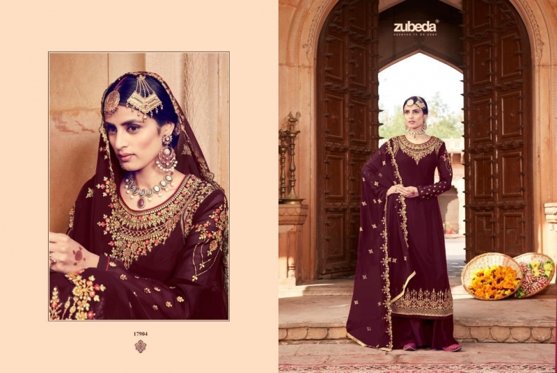 ZUBEDA MEHZABIN DESIGNER HEAVY DRESS MATERIAL WHOLESALE DEALER BEST RATE BY GOSIYA EXPORTS SURAT (7)