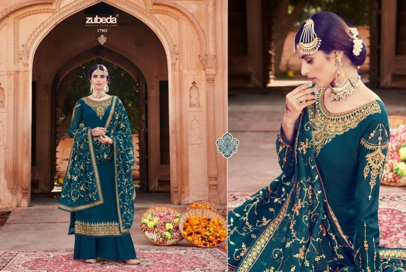 ZUBEDA MEHZABIN DESIGNER HEAVY DRESS MATERIAL WHOLESALE DEALER BEST RATE BY GOSIYA EXPORTS SURAT (8)