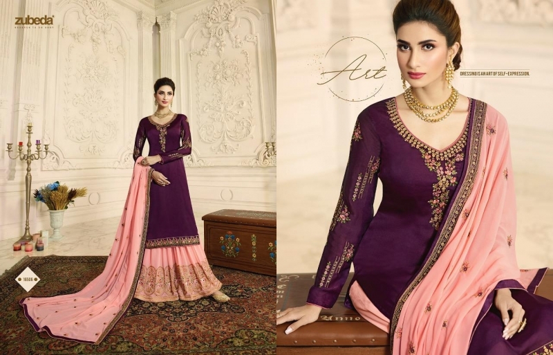 ZUBEDA PRESENTS AASHKA SATIN GEORGETTE FABRIC WITH HEAVY EMBROIDERY WORK SUIT WHOLESALE DEALER BEST RATE BY GOSIAY EXPORTS SURAT (11)
