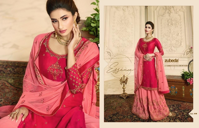 ZUBEDA PRESENTS AASHKA SATIN GEORGETTE FABRIC WITH HEAVY EMBROIDERY WORK SUIT WHOLESALE DEALER BEST RATE BY GOSIAY EXPORTS SURAT (3)