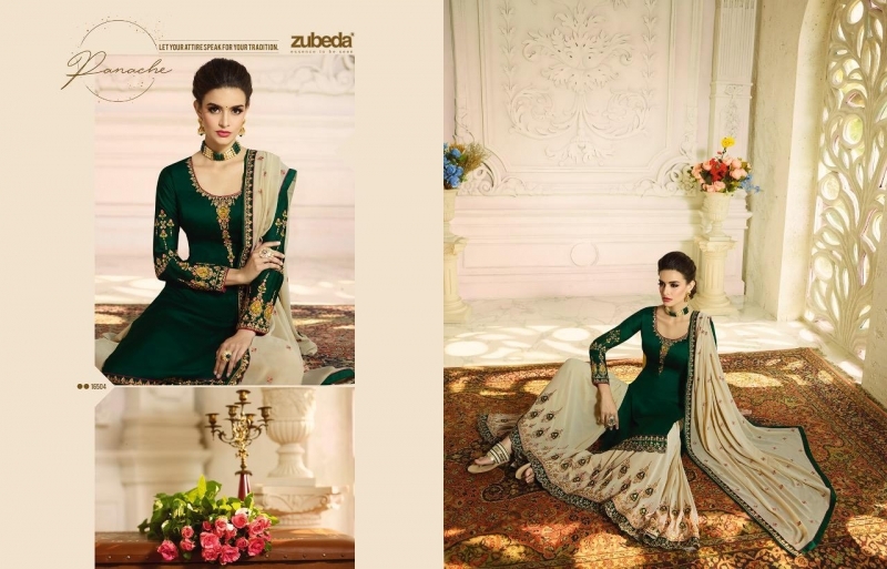 ZUBEDA PRESENTS AASHKA SATIN GEORGETTE FABRIC WITH HEAVY EMBROIDERY WORK SUIT WHOLESALE DEALER BEST RATE BY GOSIAY EXPORTS SURAT (5)
