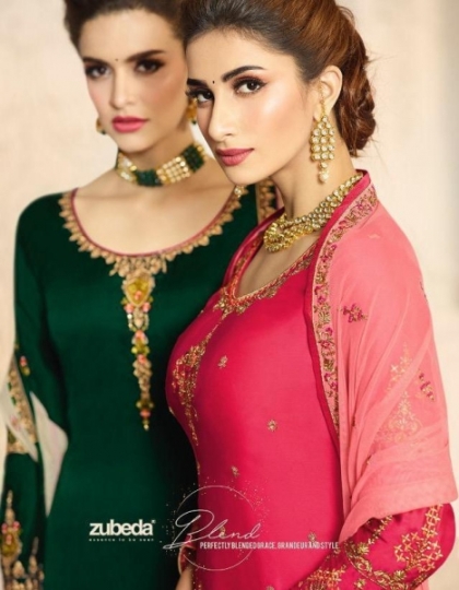 ZUBEDA PRESENTS AASHKA SATIN GEORGETTE FABRIC WITH HEAVY EMBROIDERY WORK SUIT WHOLESALE DEALER BEST RATE BY GOSIAY EXPORTS SURAT (6)