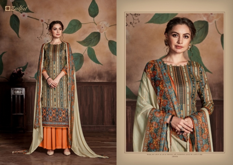 ZULFAT DESIGNER STUDIO NAVIKA PURE COTTON DIGITAL  (4)