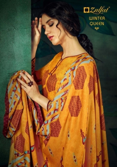 ZULFAT DESIGNER SUITS PRESENTS WINTER QUEEN VOL 2 PASHMINA FABRIC DRESS MATERIAL WHOLESALE DELAER BEST RATE BY GOS (1)